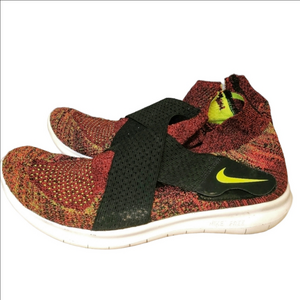 Nike Free Run Flyknit Running Shoes Red W10